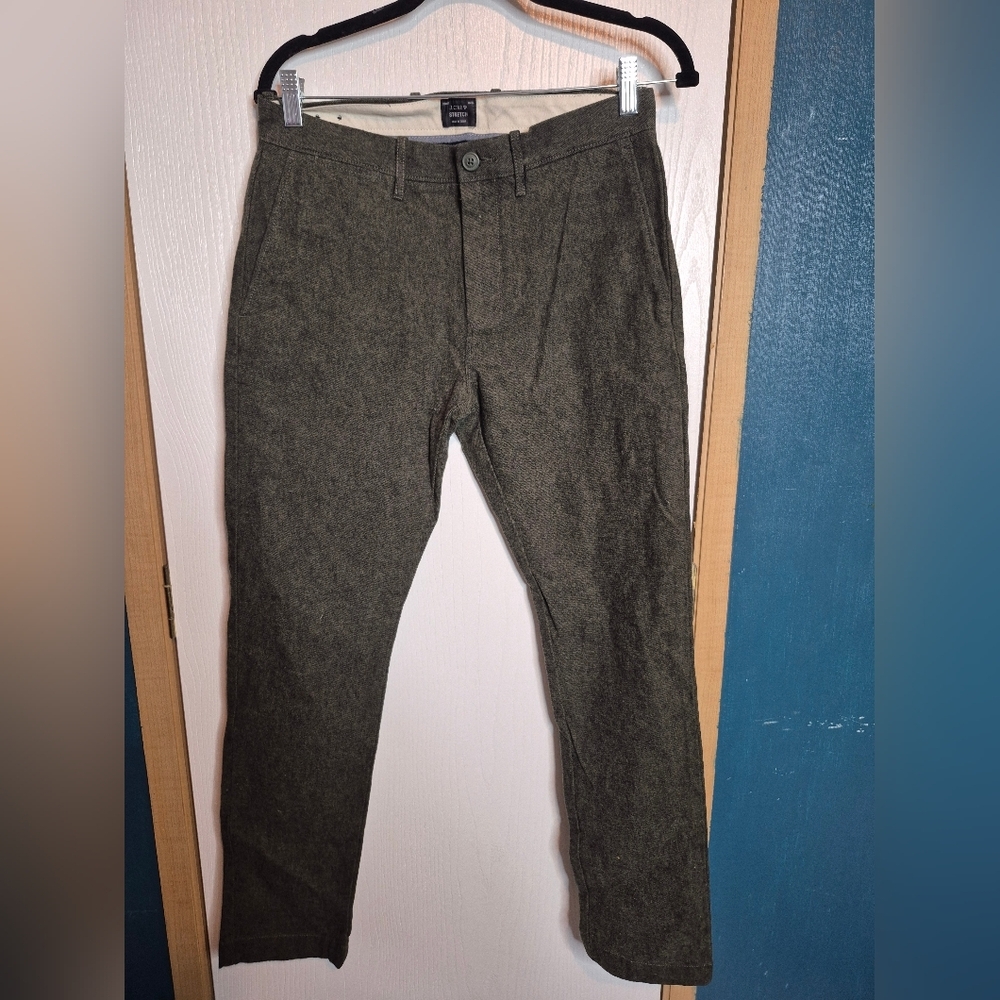 ☀️🌧 J.crew Slim-fit pant in stretch brushed twill - Picture 1 of 3